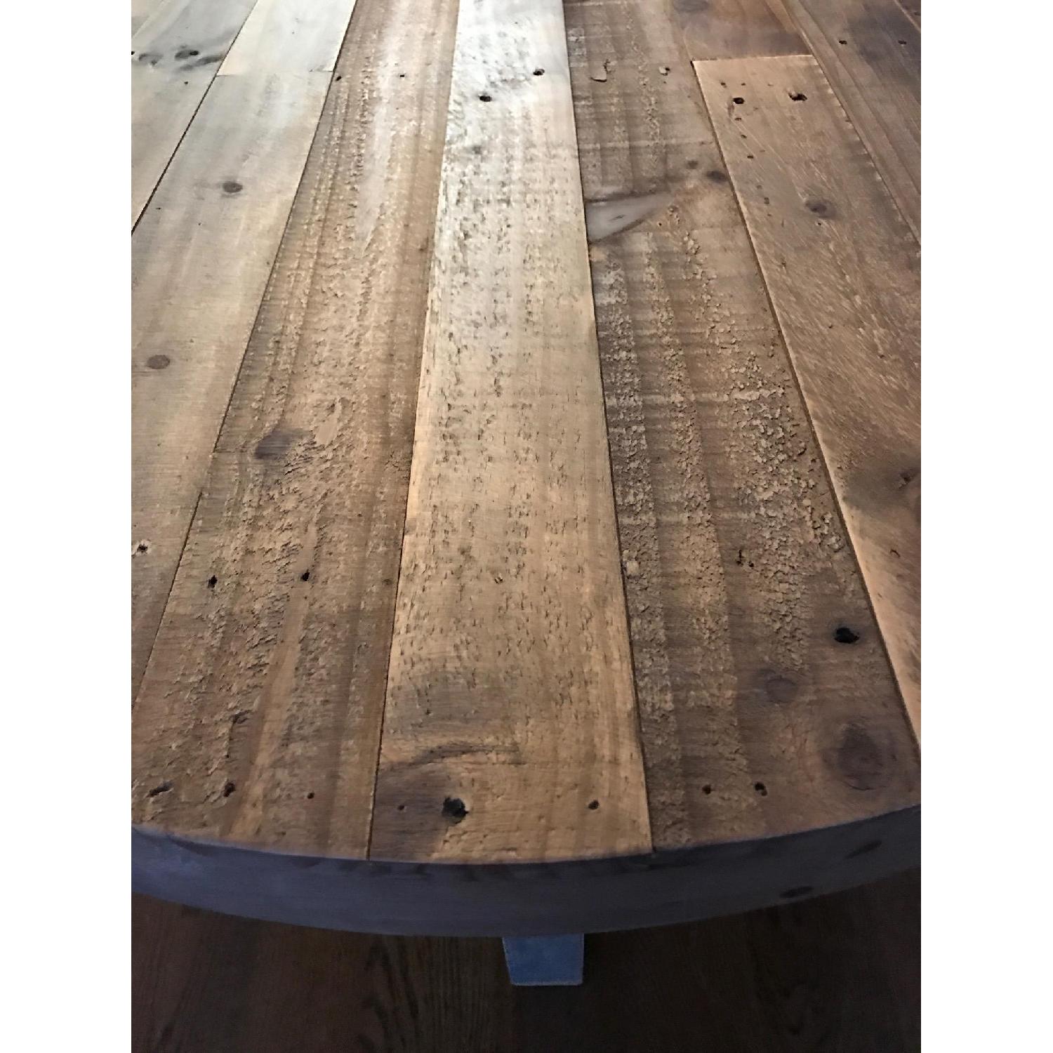 West Elm Reclaimed Wood Round Dining Table AptDeco