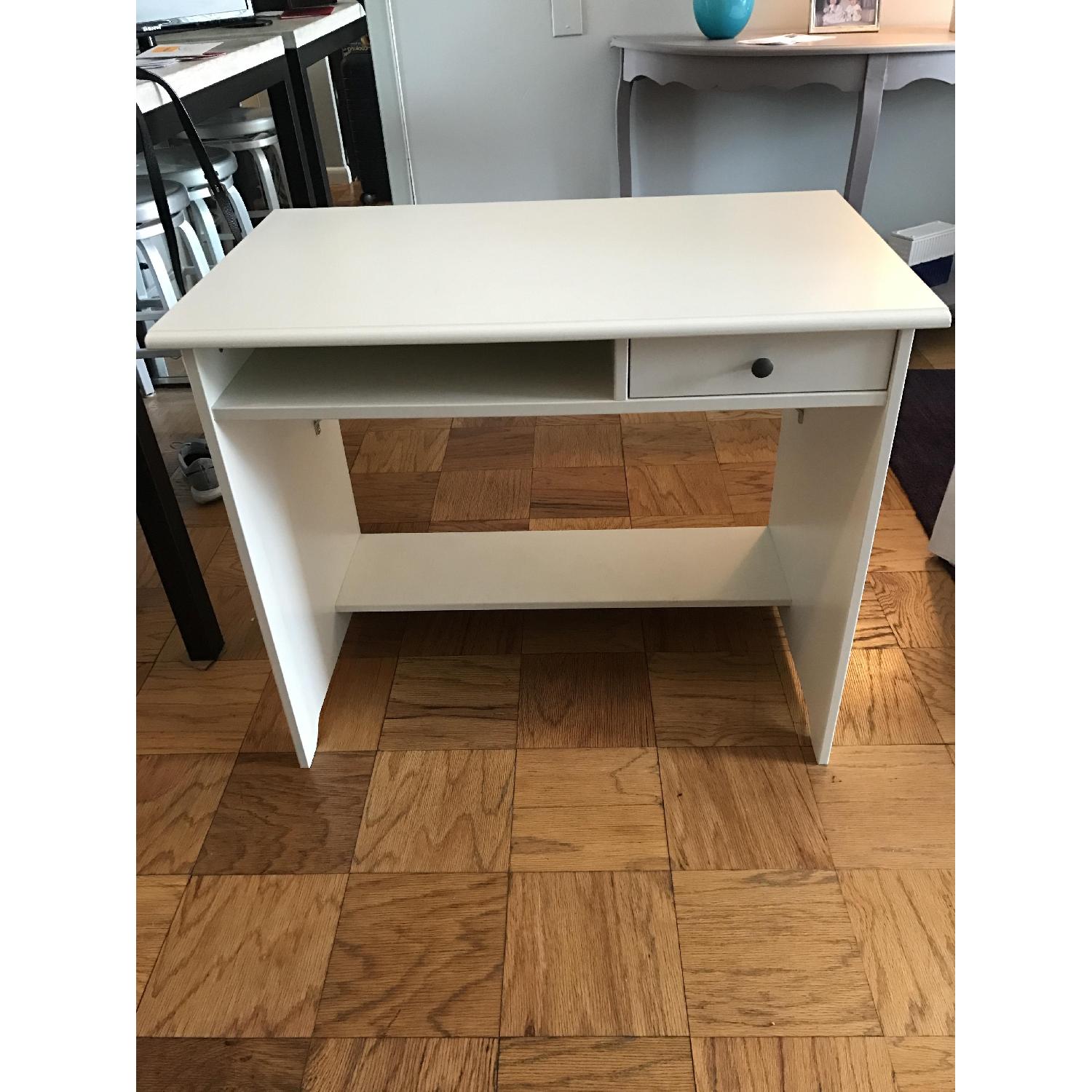 Ikea Small White Desk - image-1