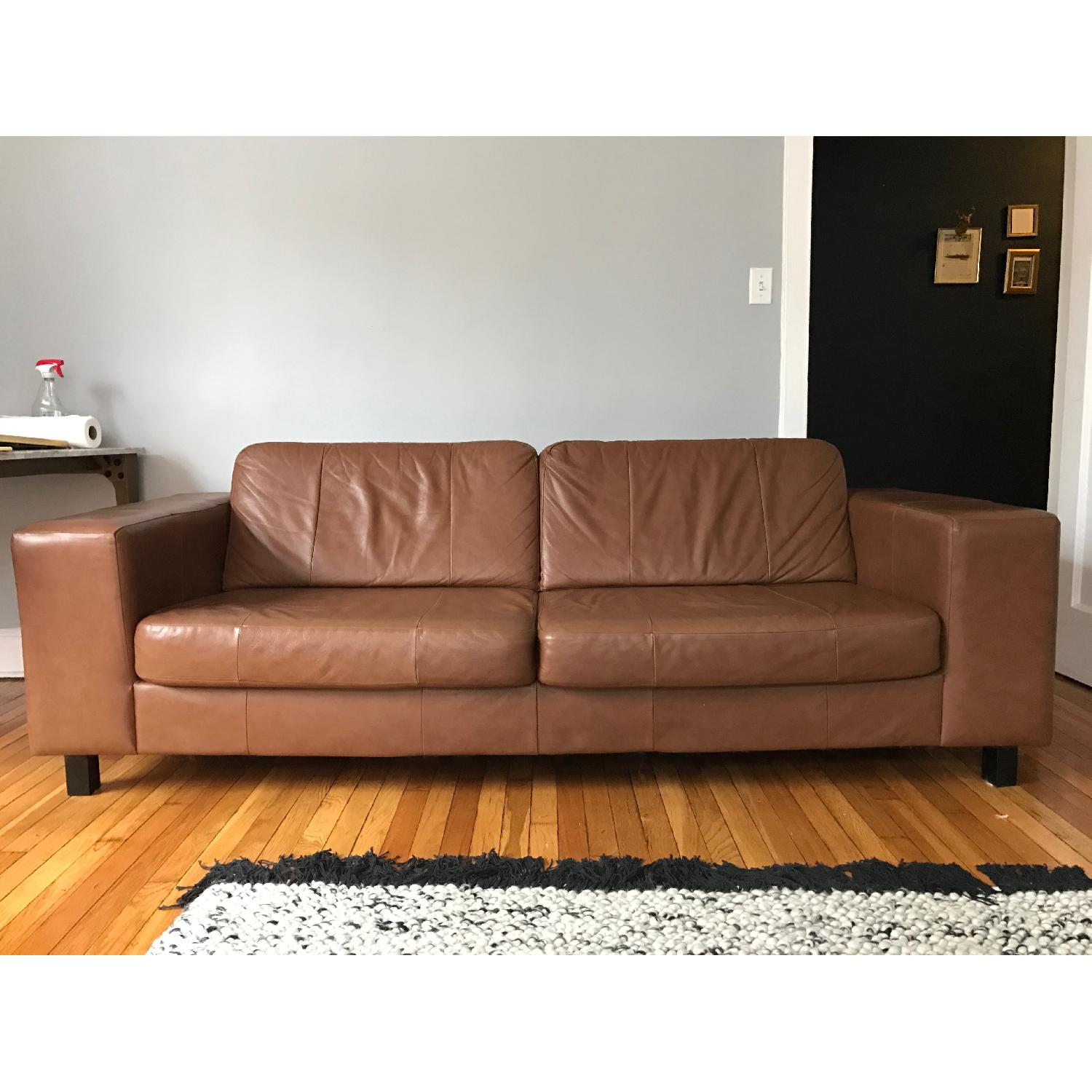 EQ3 Custom Made in Canada Hugo Leather Sofa - image-2