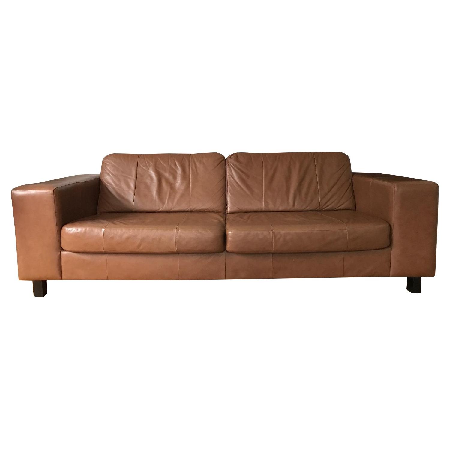 EQ3 Custom Made in Canada Hugo Leather Sofa - image-0