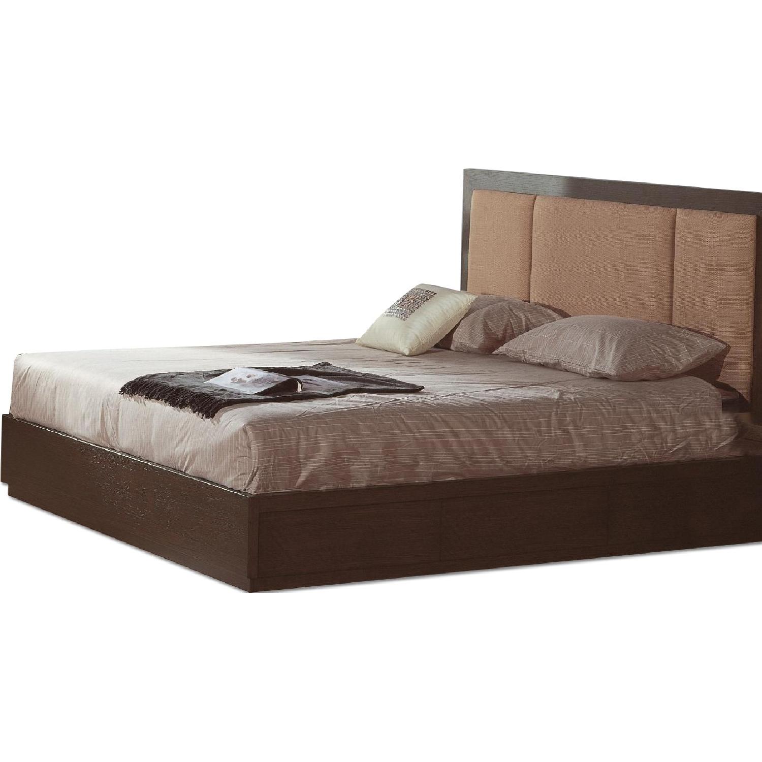 Full Size Modern Platform Bed In Wenge Finish W 6 Storage Drawers