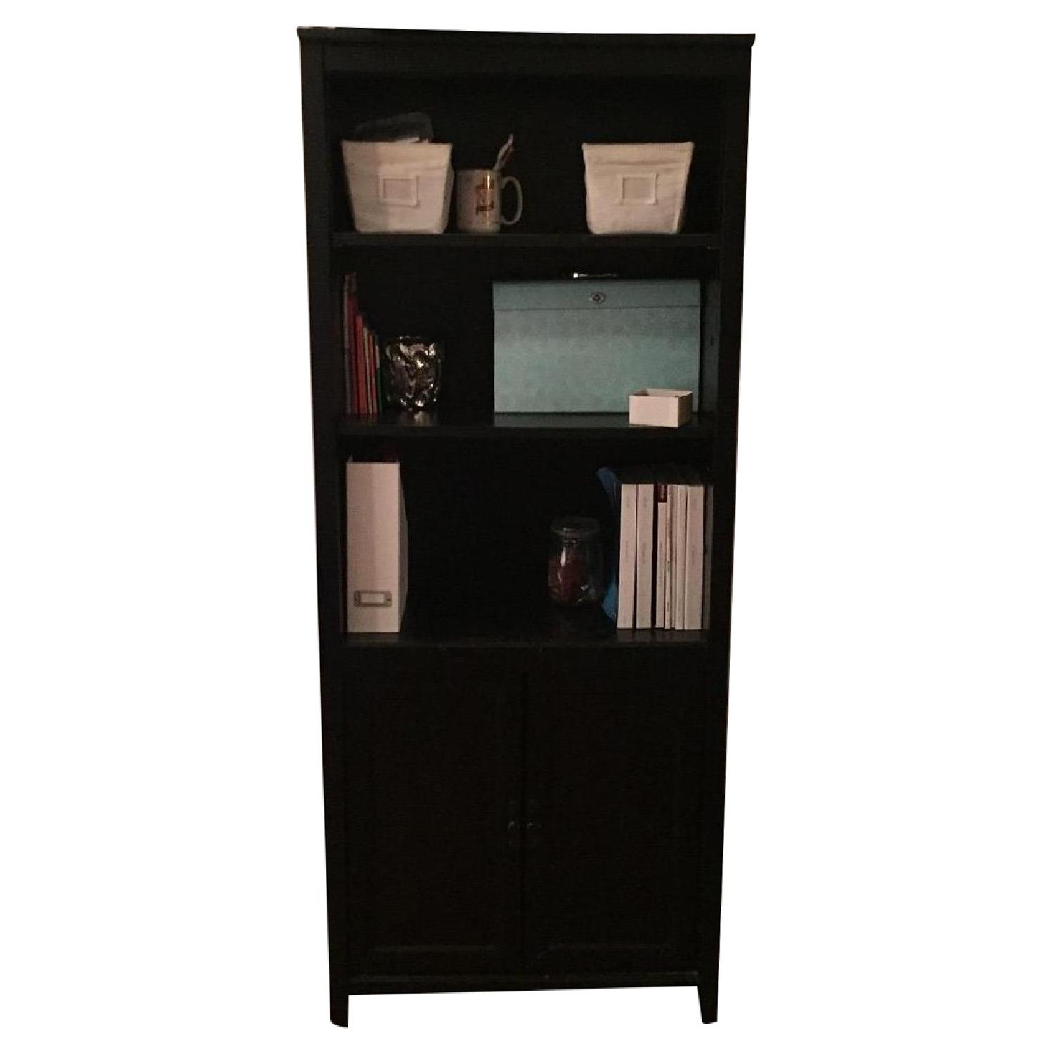 Sauder Edge Water Bookcase w/ Doors AptDeco