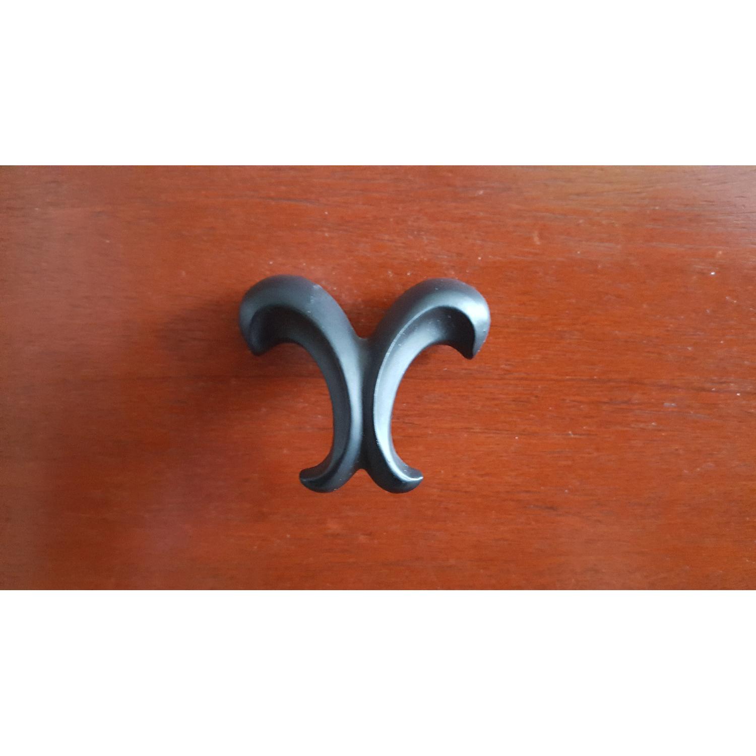 Solid Wood Twin Size Bed Frame & Bookcase Headboard w/ Sliding Door - image-12