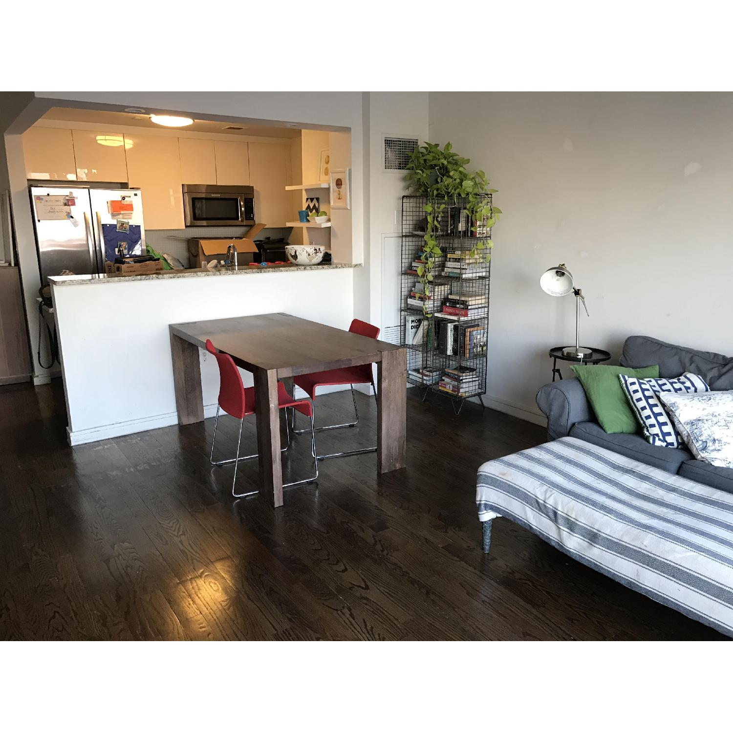 CB2 Dark Wood Dining Table - image-1