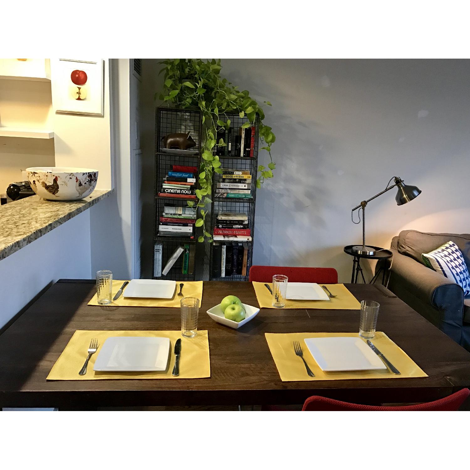 CB2 Dark Wood Dining Table - image-2