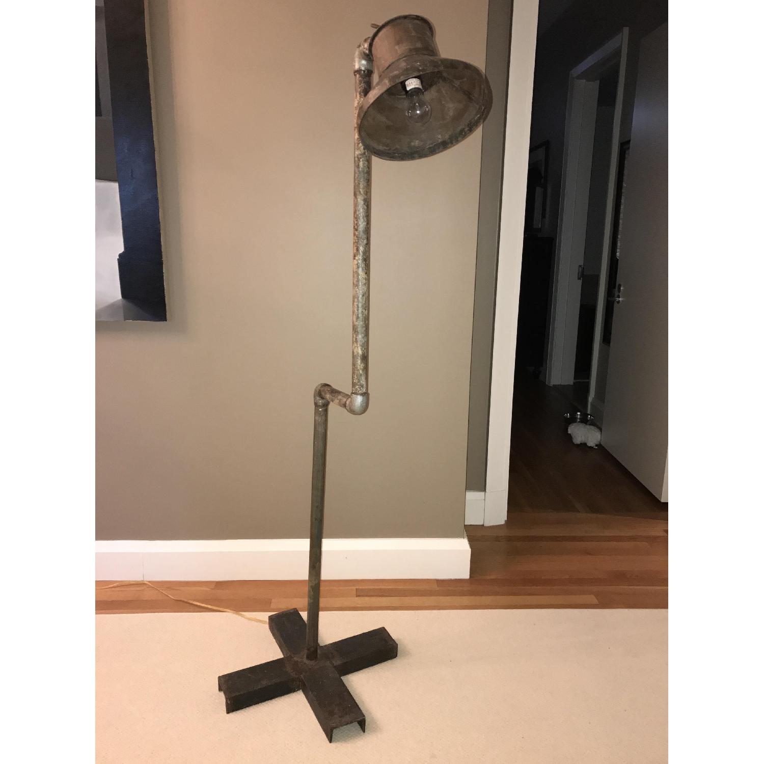 Industrial Metal Pipe Floor Lamp - image-2