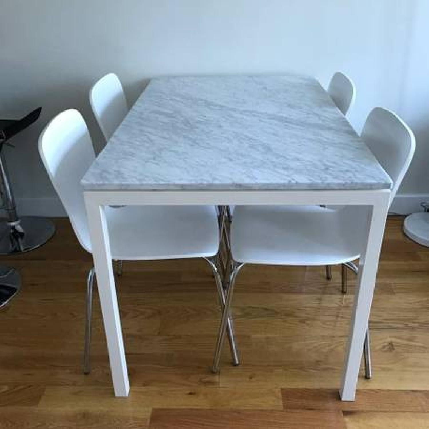 Crate & Barrel Felix White Dining Chair - image-6