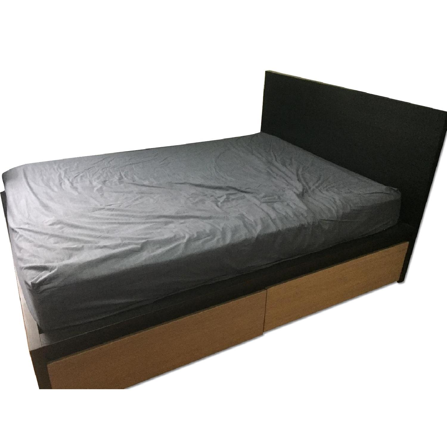 Ikea Malm Full Size Bed Frame w/ Storage Drawers - image-0