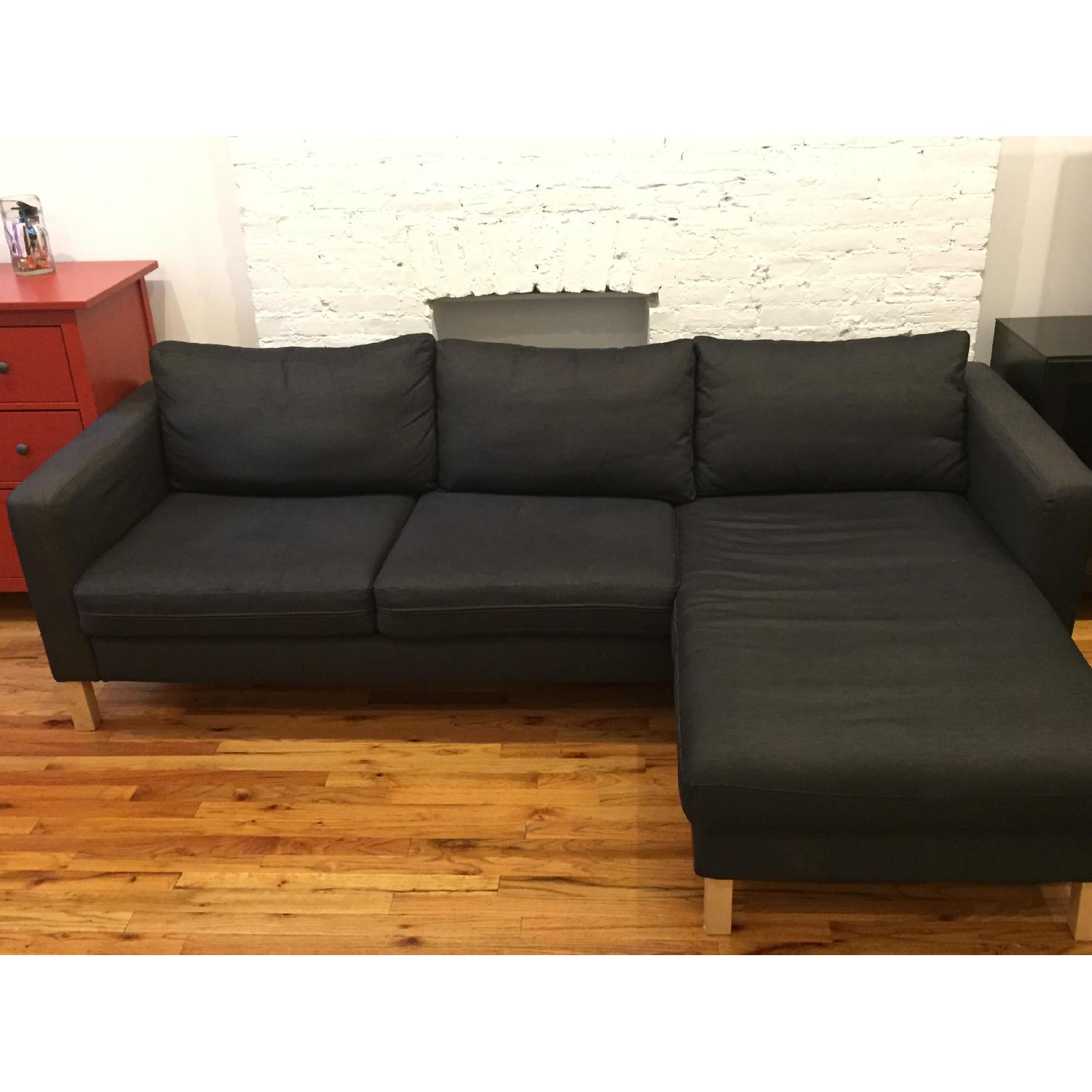 Ikea Karlstad Sectional Sofa w/ Chaise Lounge - image-2