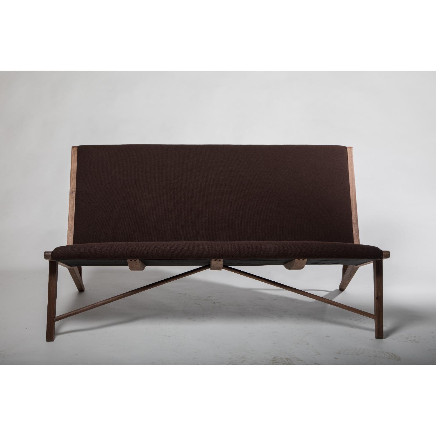 Organic Modernism Oslo Loveseat in Slate Chocolate - image-1