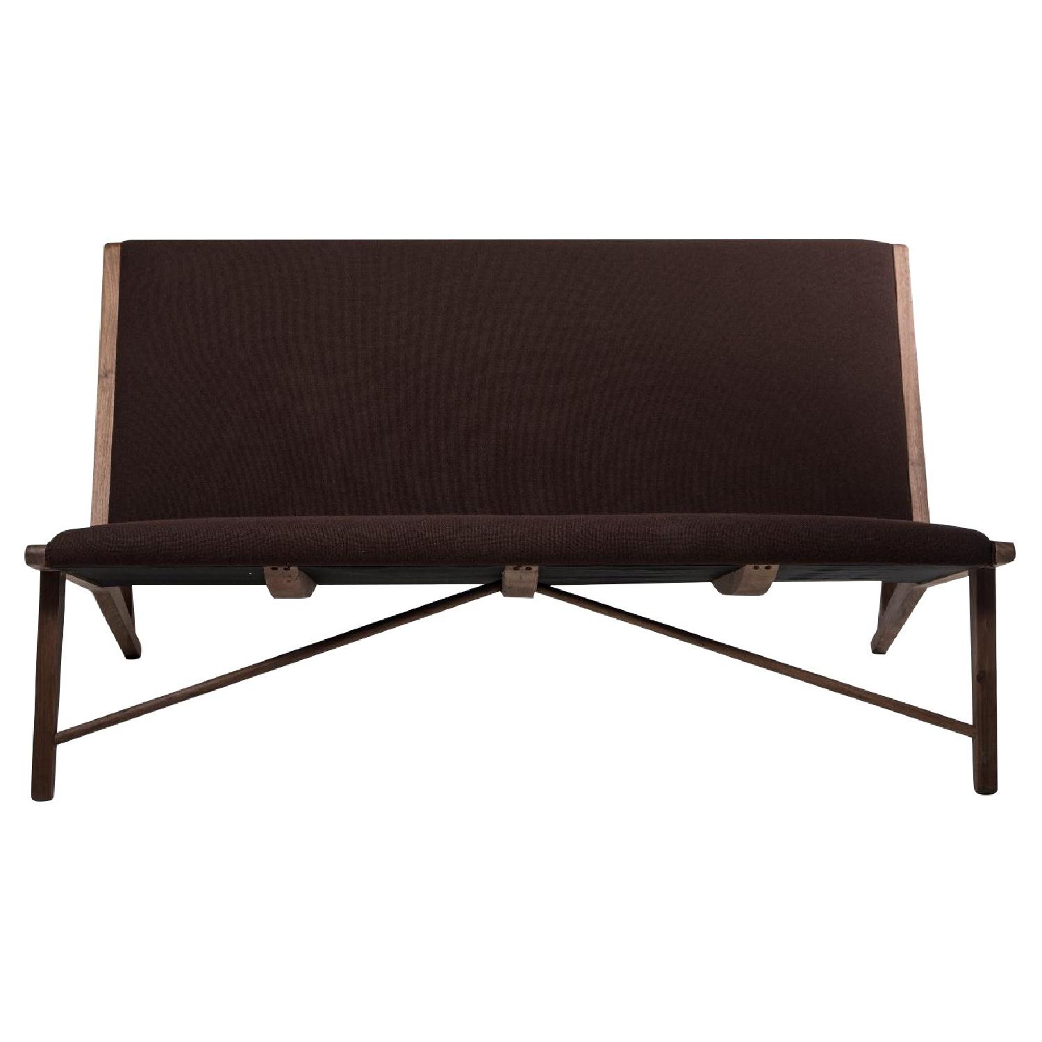 Organic Modernism Oslo Loveseat in Slate Chocolate - image-0