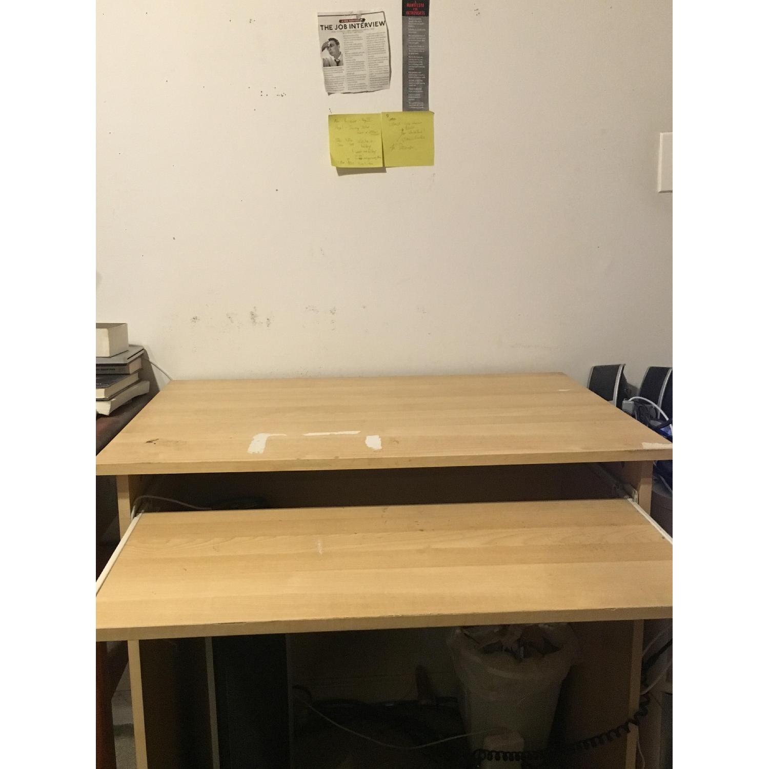 Ikea Office Desk w/ Roll-Out Keyboard/Mouse Tray - image-5