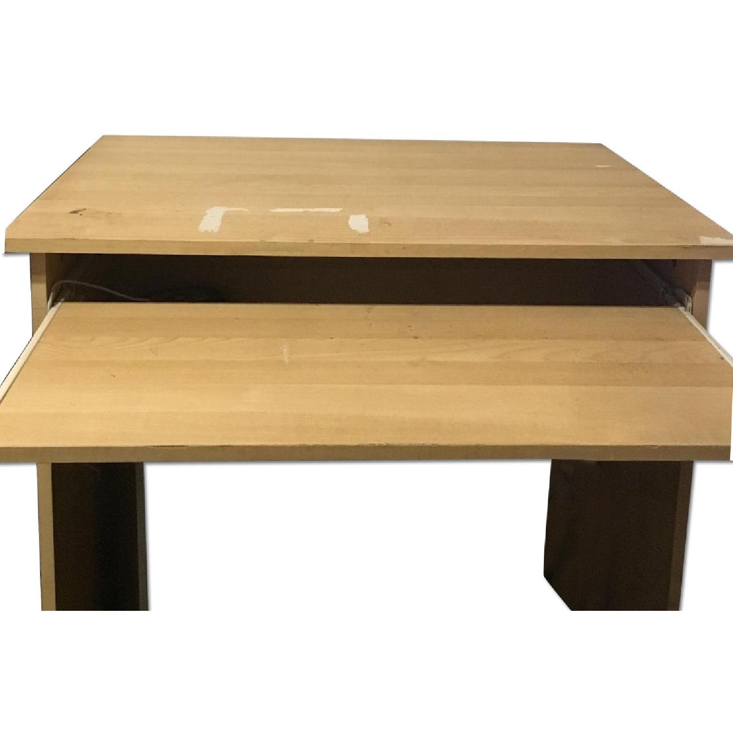 Ikea Office Desk w/ RollOut Keyboard/Mouse Tray AptDeco