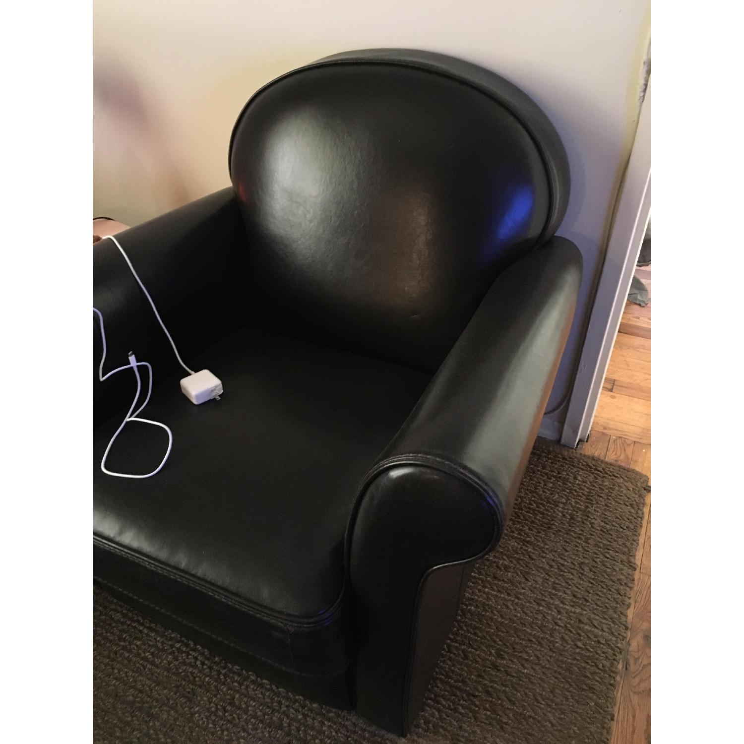 The Bombay Company Leather Club Chair - image-1