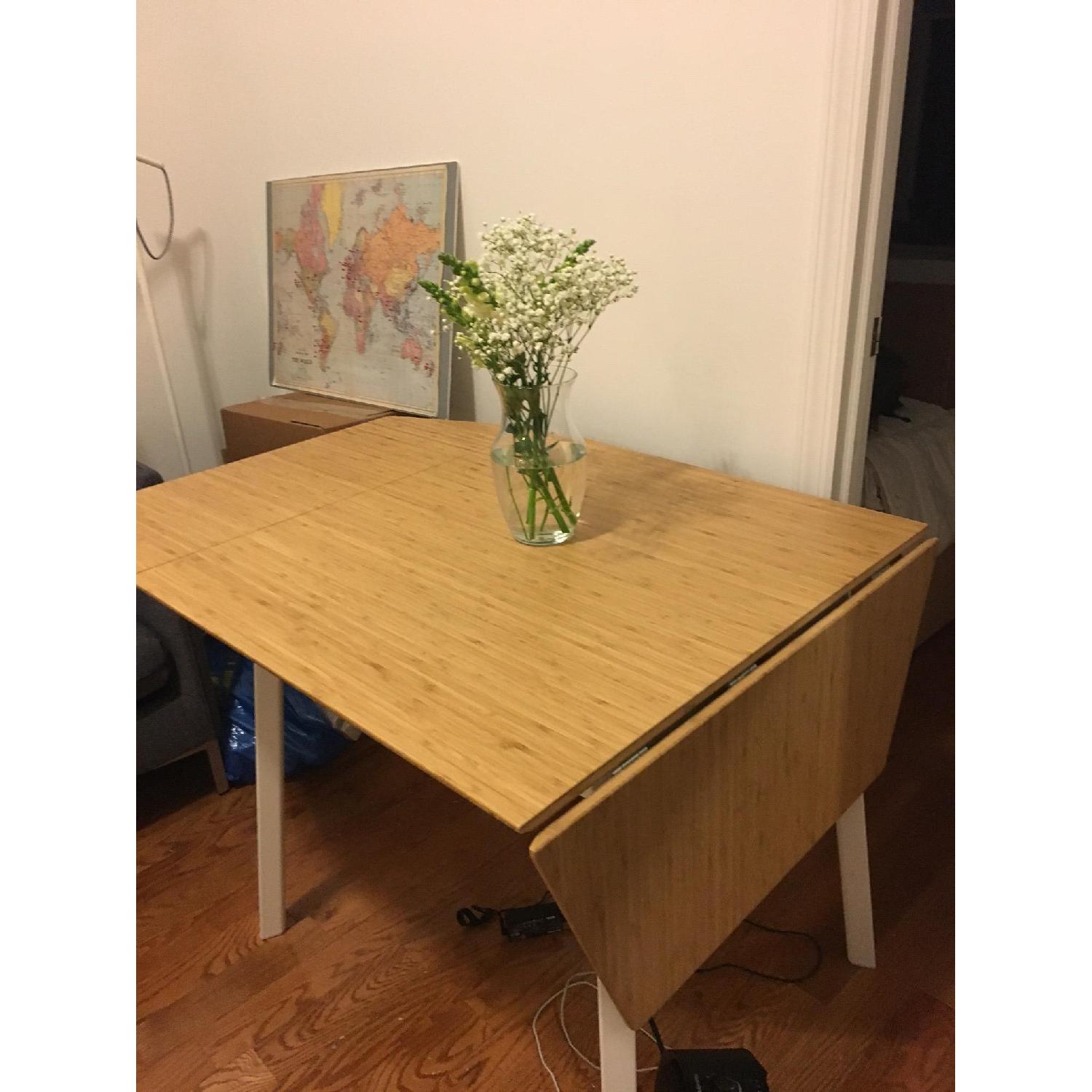 Ikea Drop-Leaf Bamboo Table - image-3