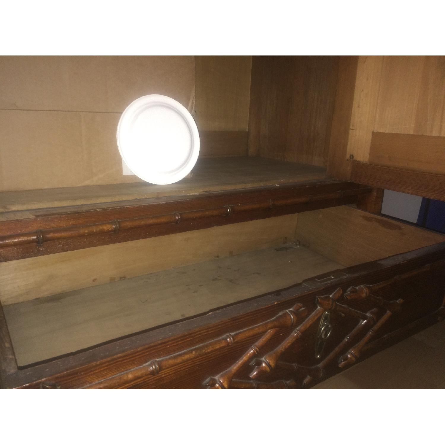 Faux Bamboo Armoire - image-6