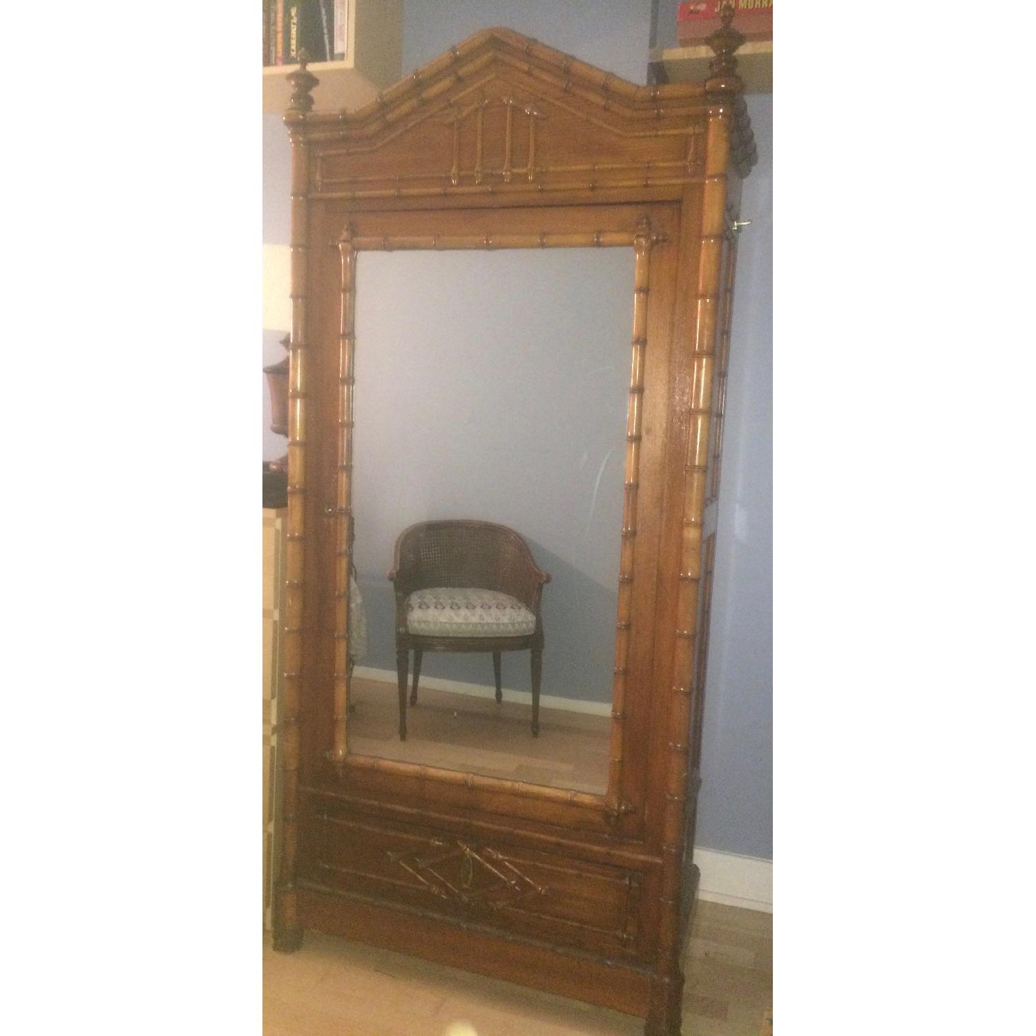 Faux Bamboo Armoire - image-7