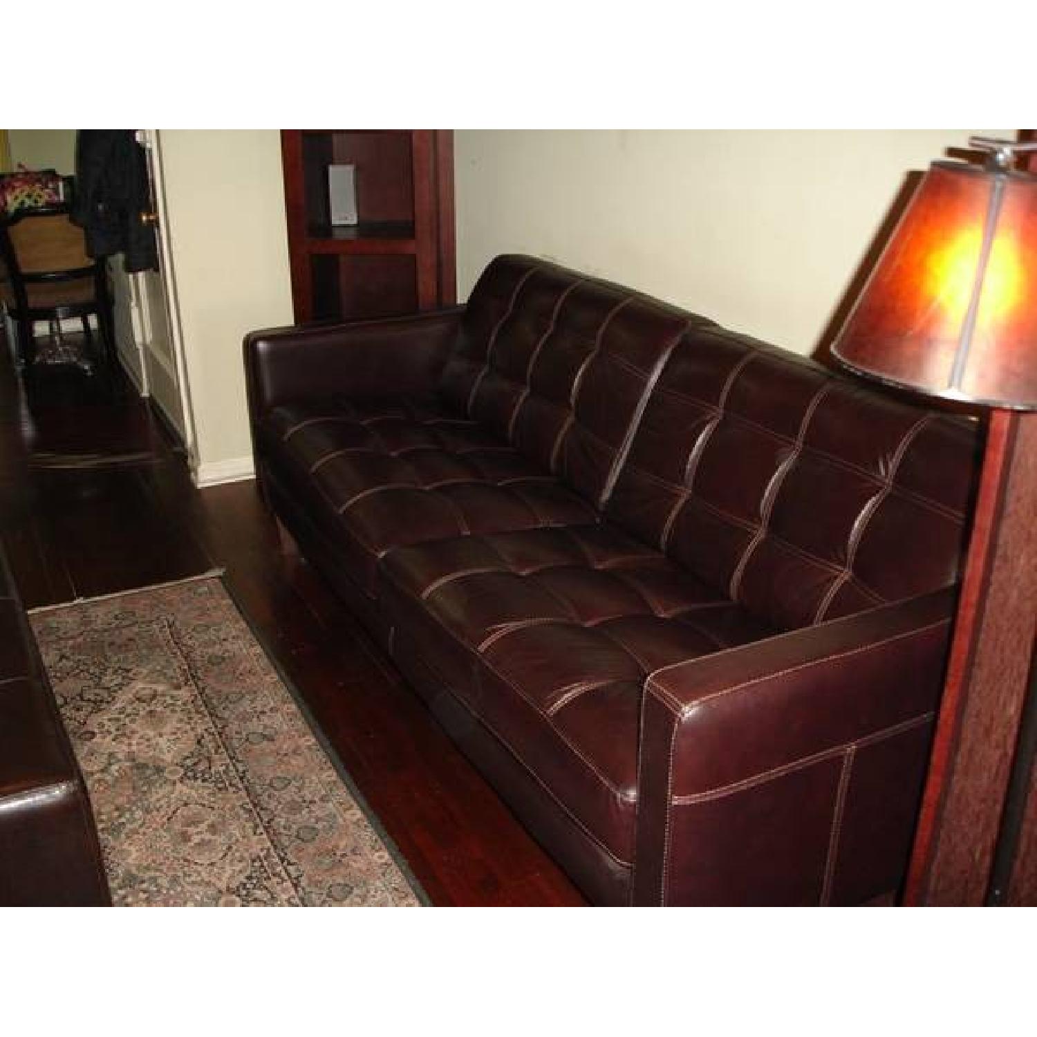 Macy's Milan Leather Sofa - image-2