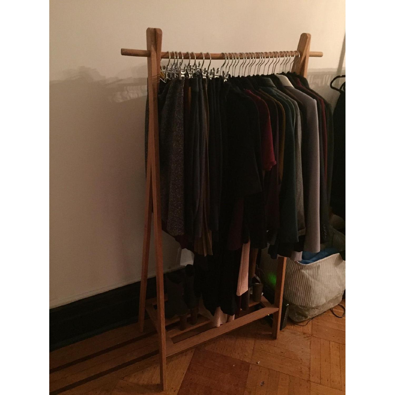 Urban Outfitters Wooden Clothing Rack - image-3