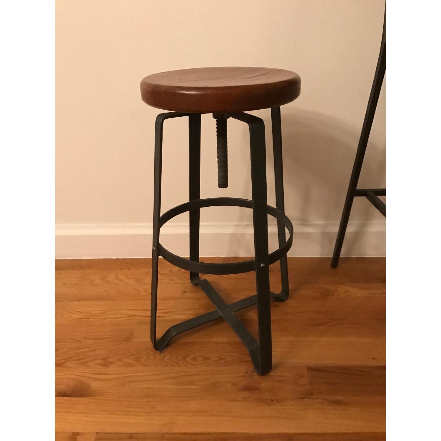 West Elm Rustic Kitchen Island w/ 4 Stools - image-4