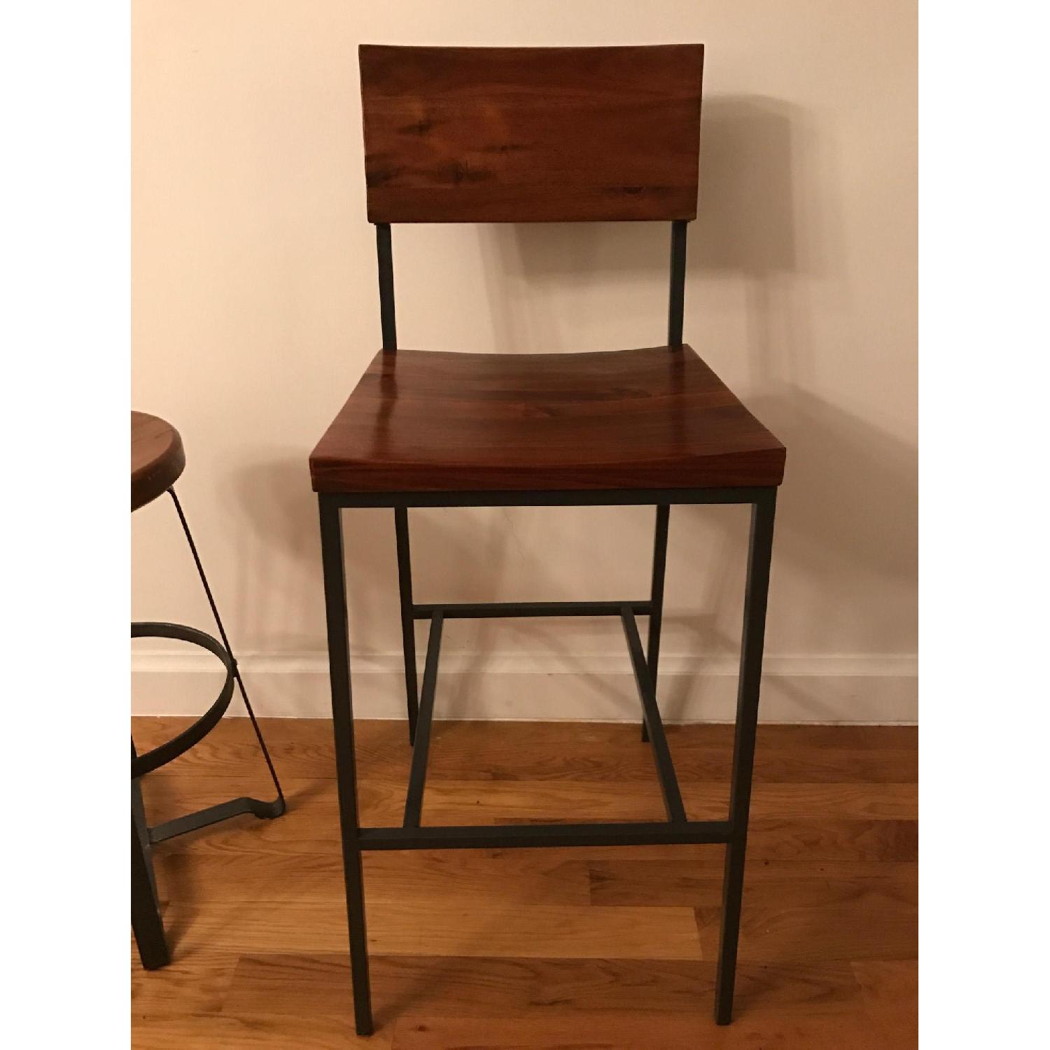 West Elm Rustic Kitchen Island w/ 4 Stools - image-5