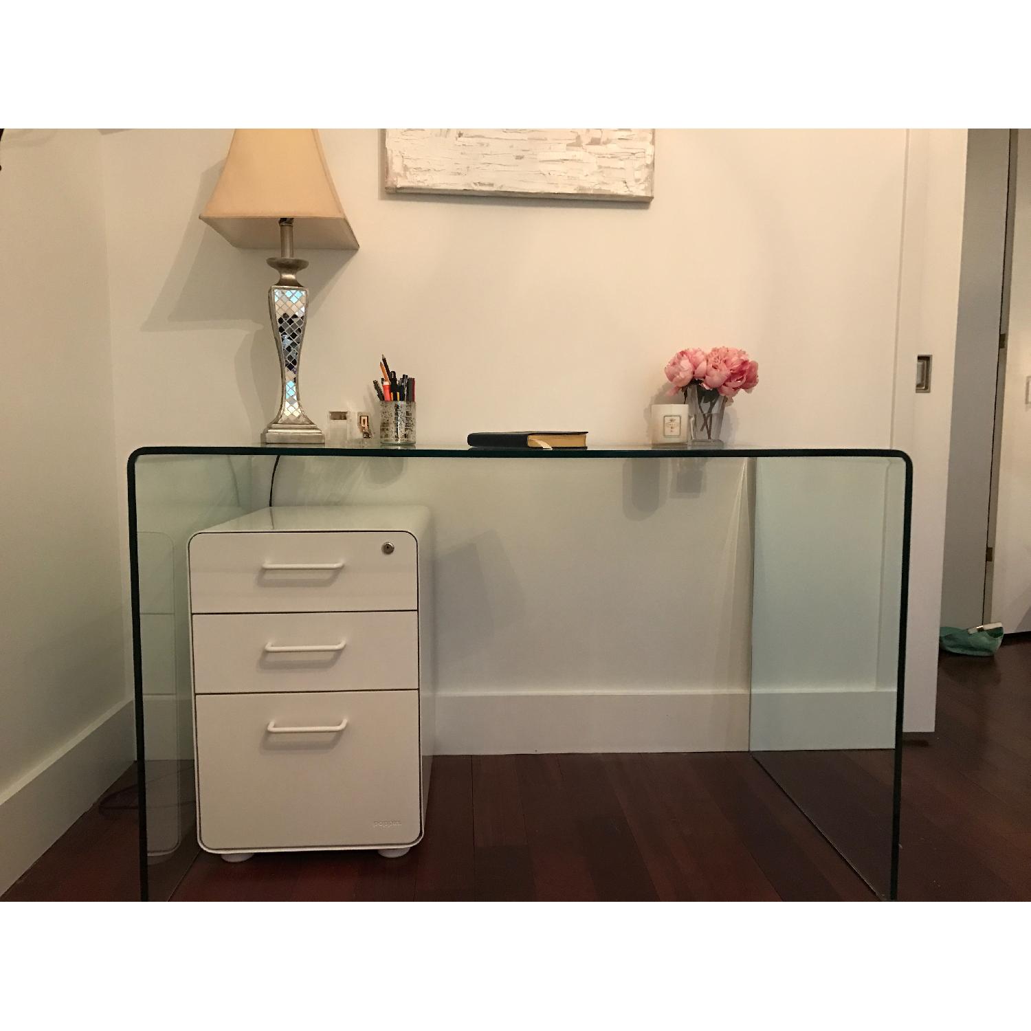 Wisteria Glass Waterfall Desk - image-4