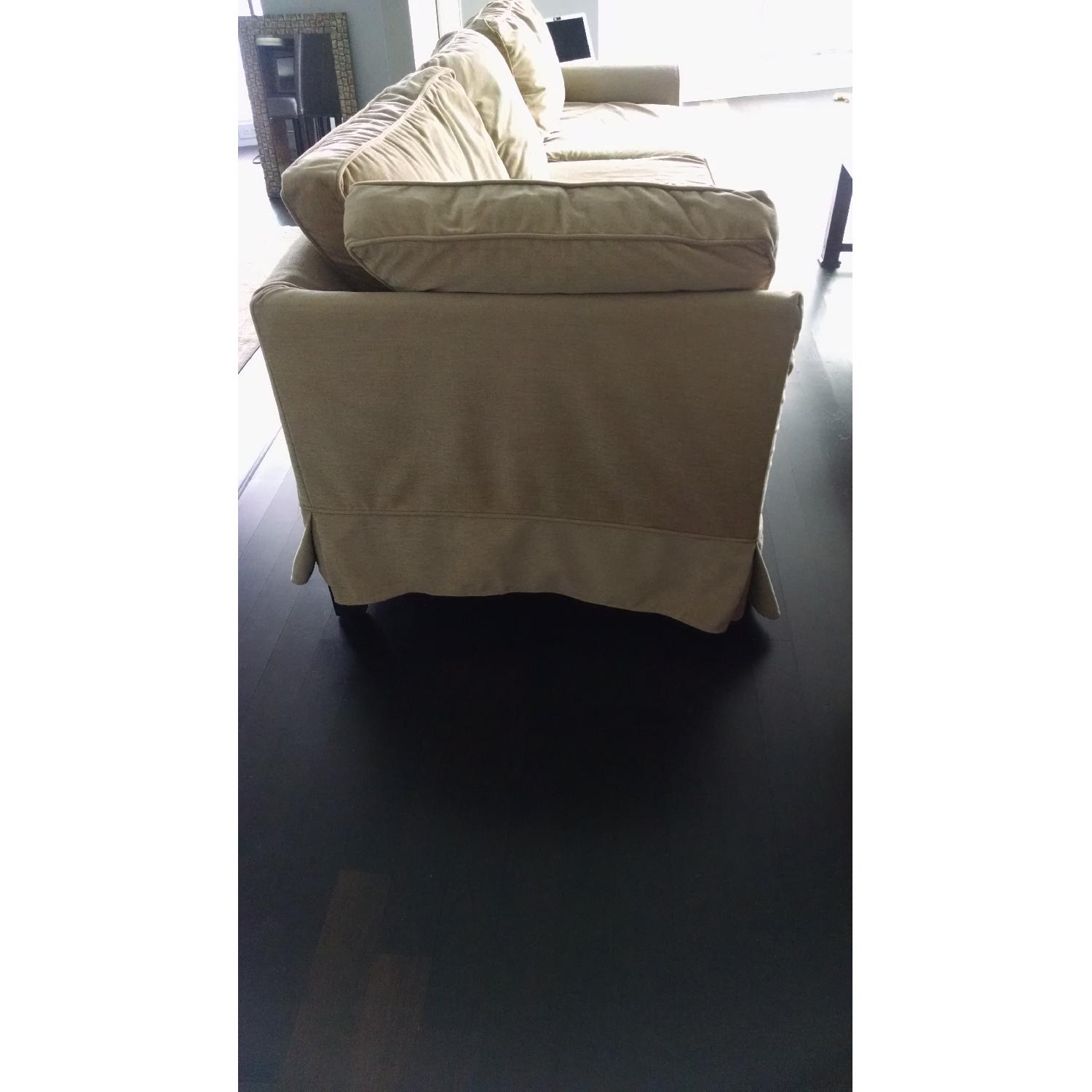 Mitchell Gold + Bob Williams 3 Piece Slipcovered Sectional Sofa AptDeco