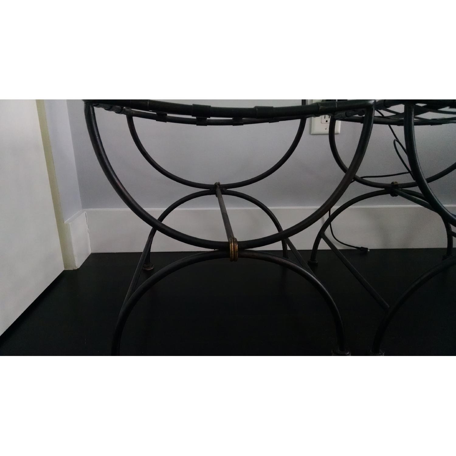 Vintage French Wrought Iron Chairs - image-6