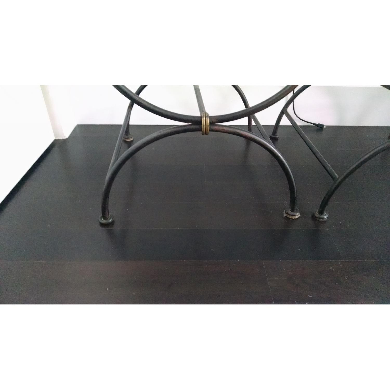 Vintage French Wrought Iron Chairs - image-7