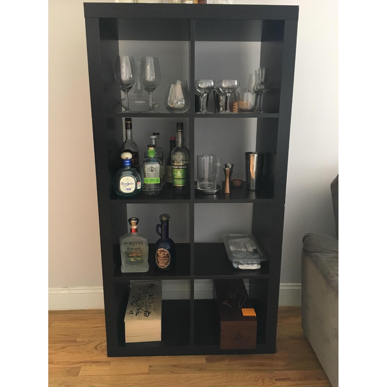 Ikea Kallax Dark Brown Bookshelf - image-1