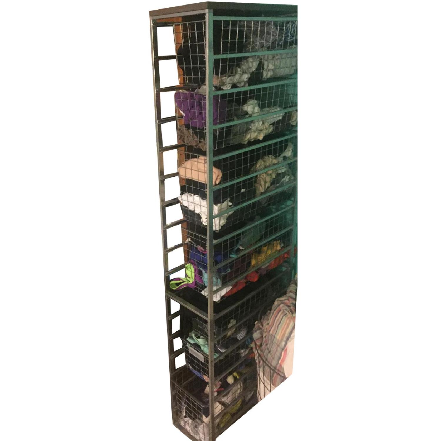 Container Store Elfa Narrow Wire Drawer Storage Unit AptDeco