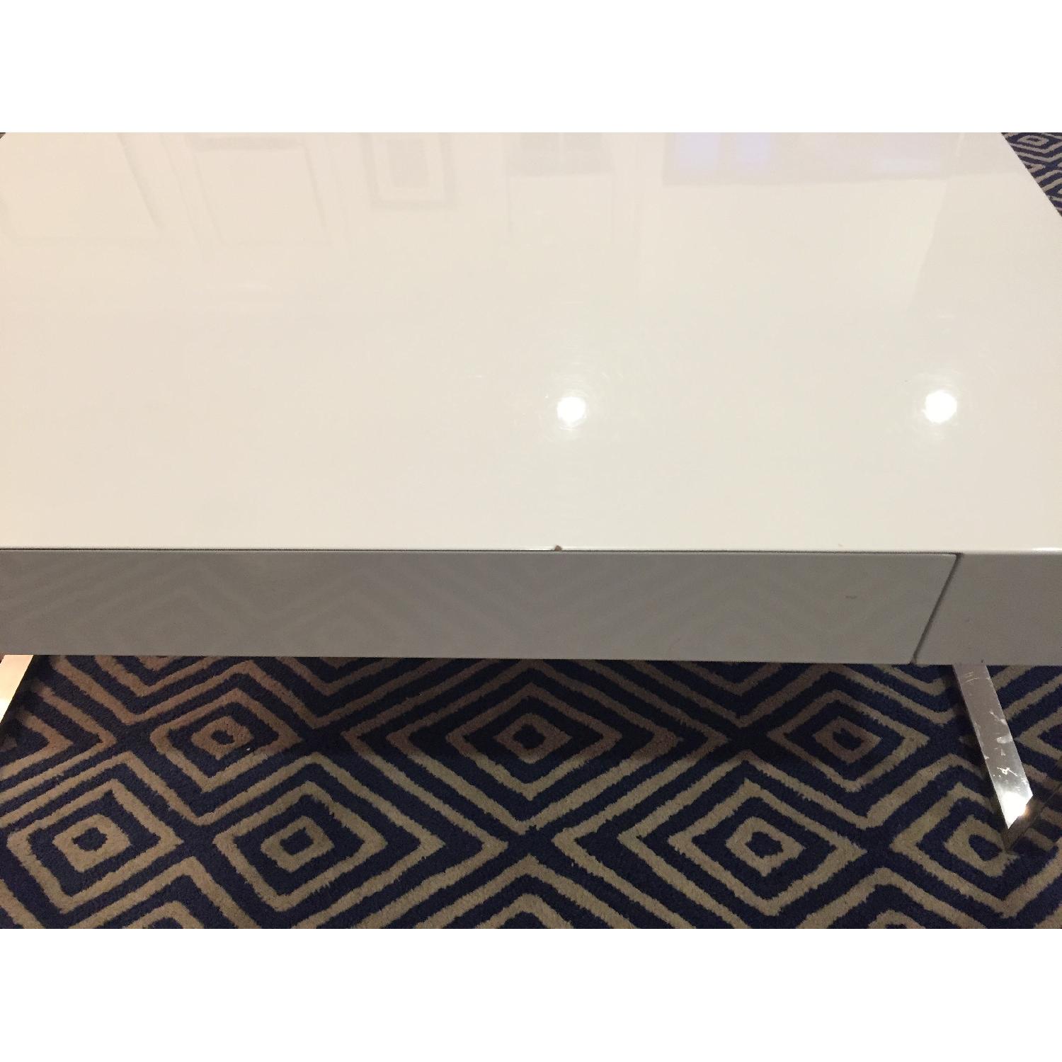 Modani Gavino White Lacquer Coffee Table - image-5