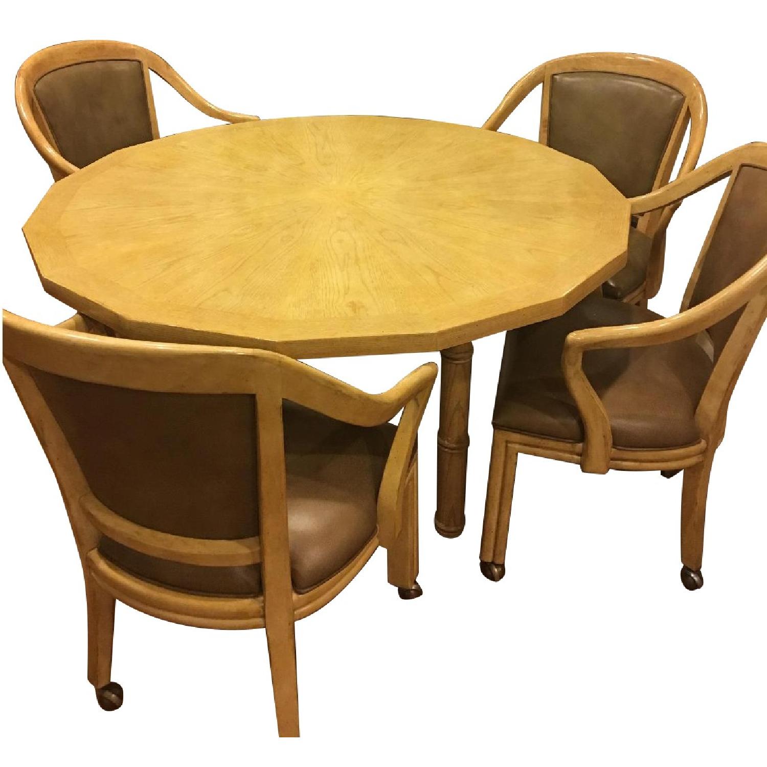 Dining Table w/ 4 Dining Chairs - AptDeco