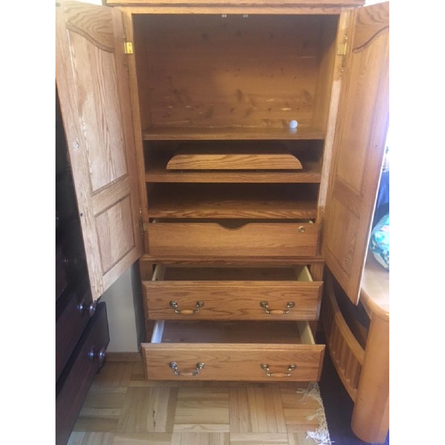 Furniture Traditions Solid Oak Media Armoire - image-3