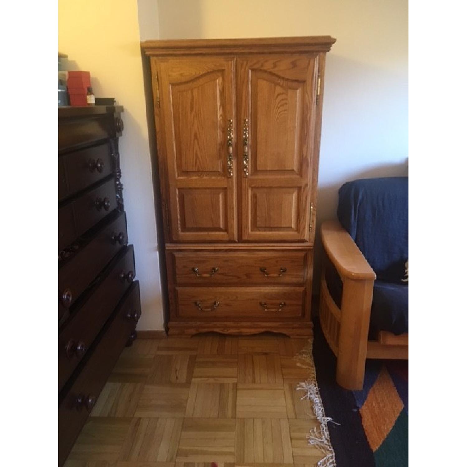 Furniture Traditions Solid Oak Media Armoire - image-7