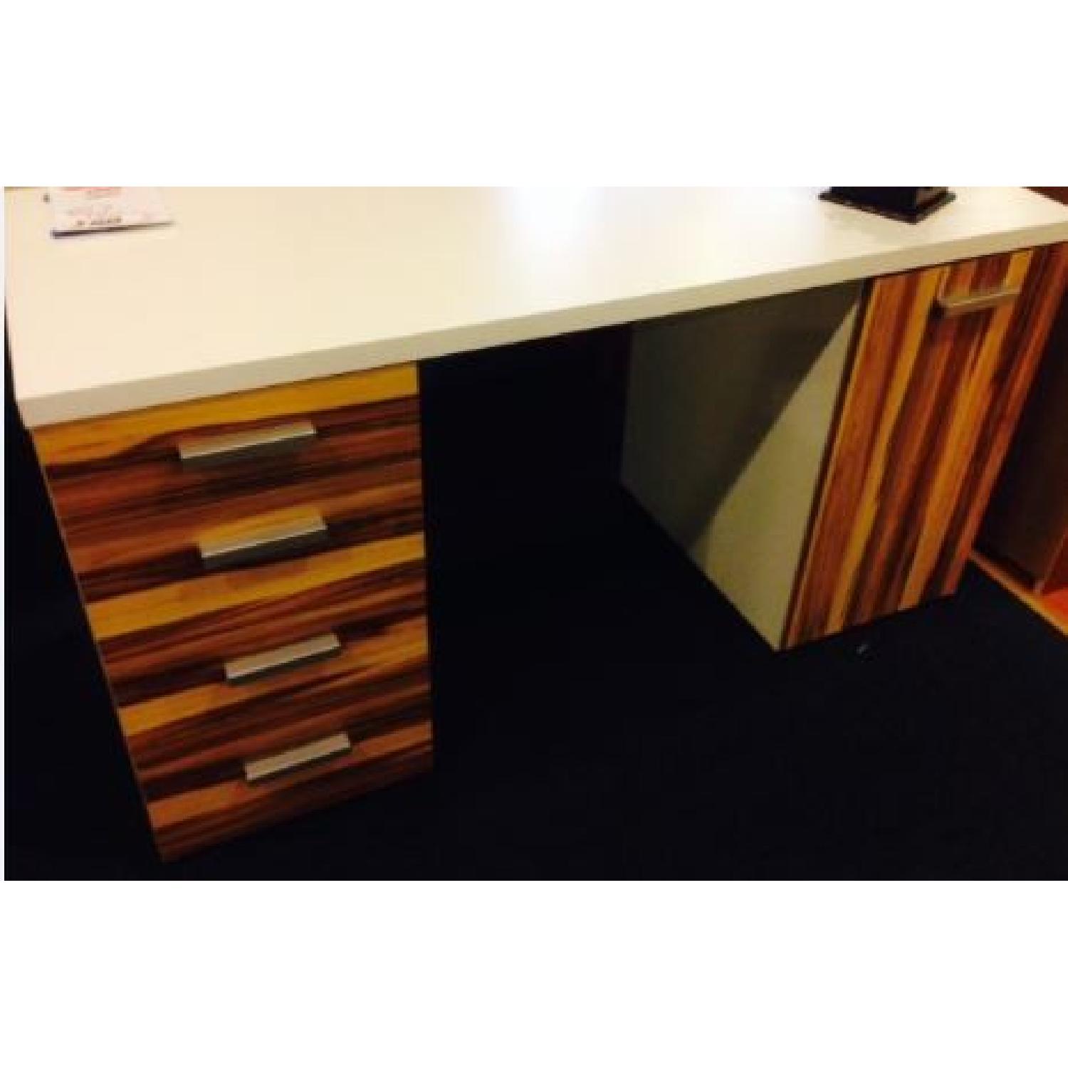 White & Oak Desk - image-2