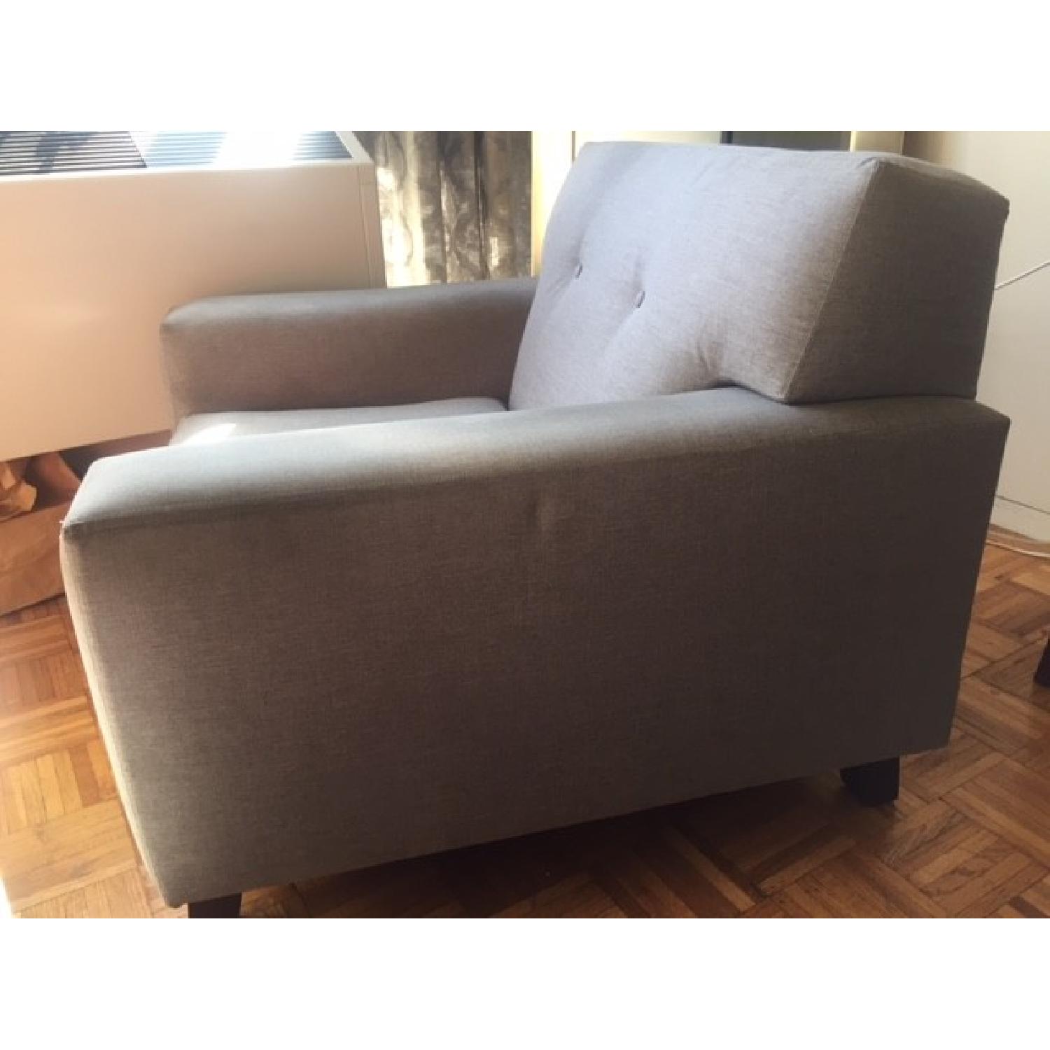 Crypton Fabrics Couch + Matching Armchair & Ottoman - image-17