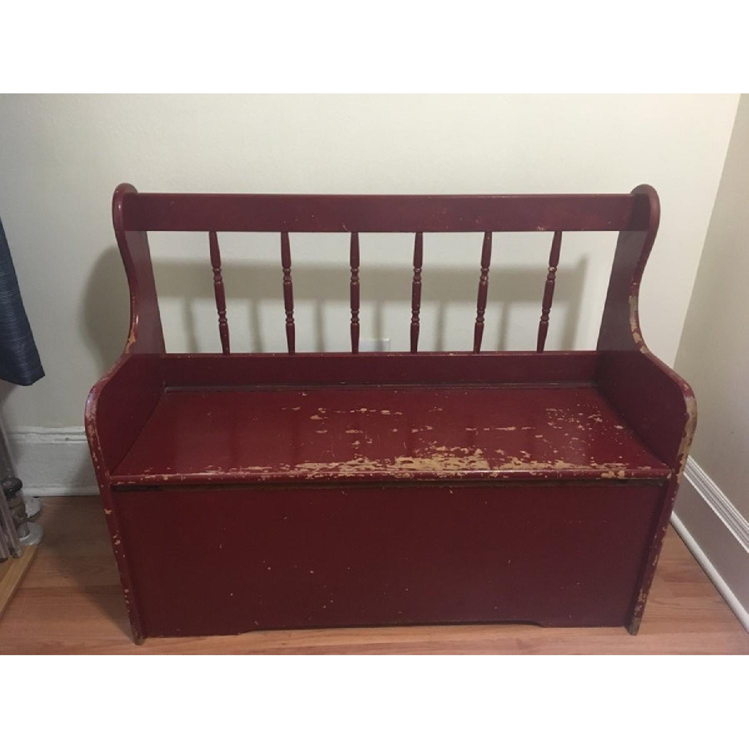 Antique Storage Bench - image-1