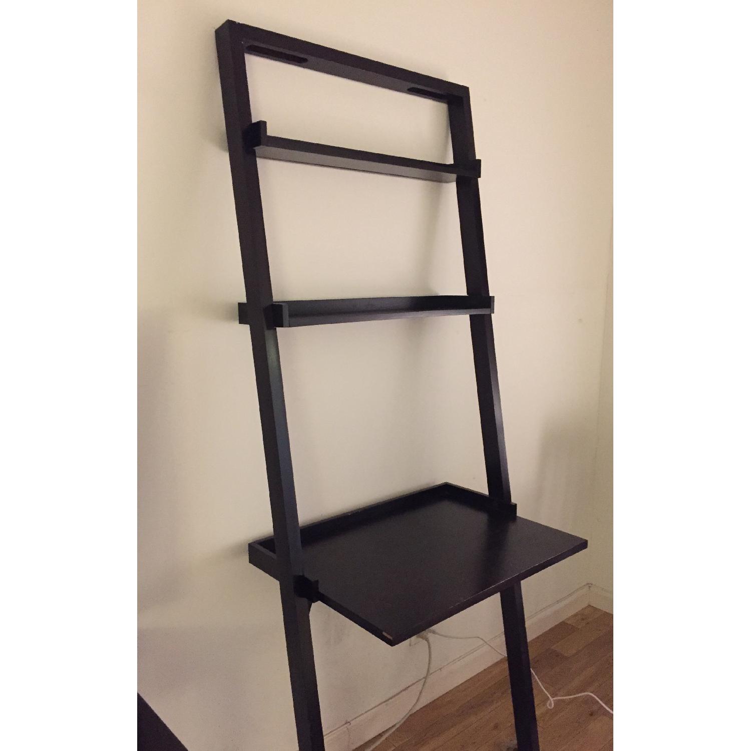 Crate & Barrel Sloane Leaning Desk in Deep Espresso - image-3