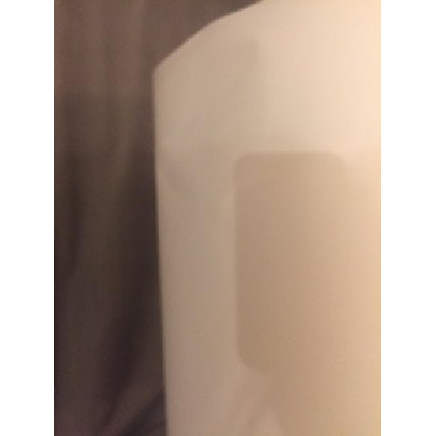 West Elm Silver Metal Studio Floor Lamp w/ White Shade - image-6