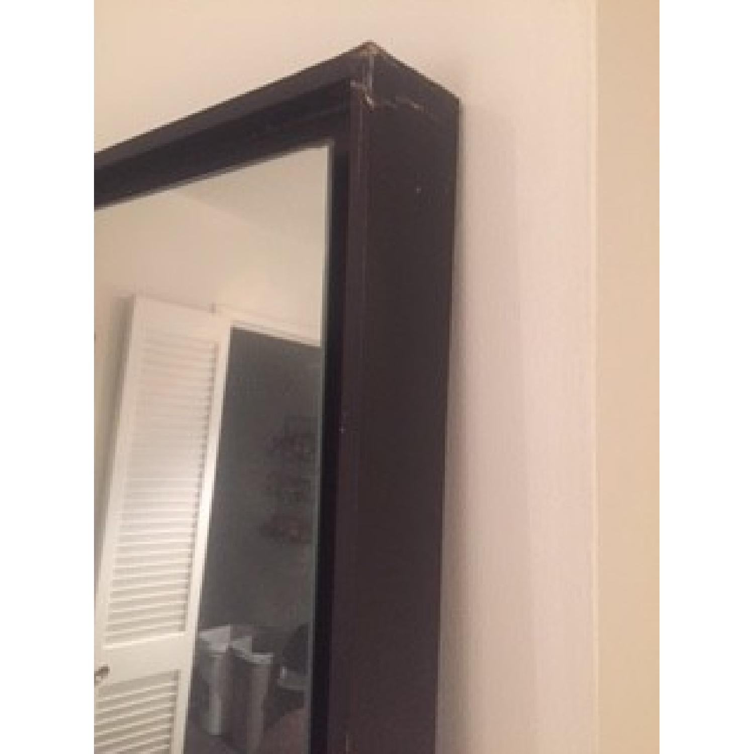 West Elm Large Floating Wood Floor Leaning Mirror - image-3