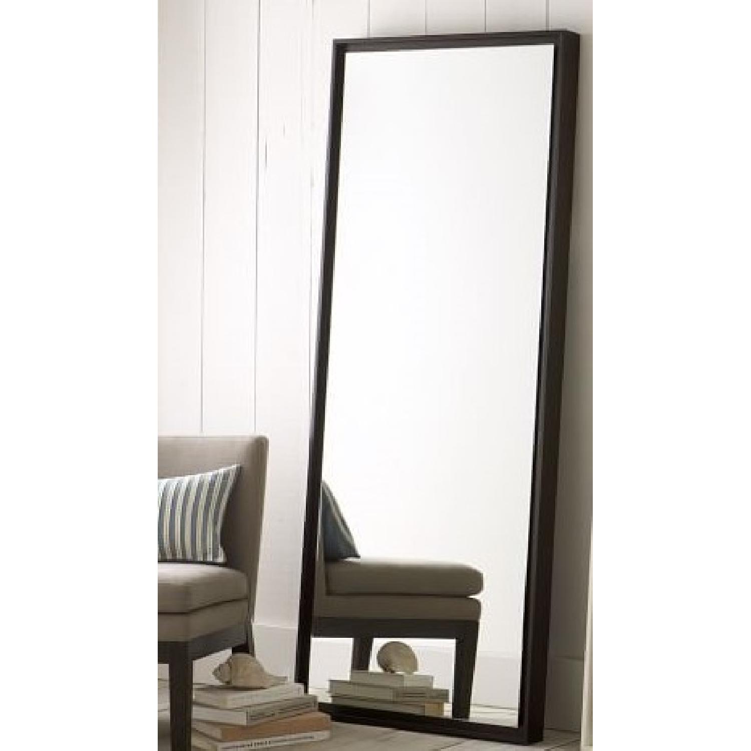 West Elm Large Floating Wood Floor Leaning Mirror - image-4