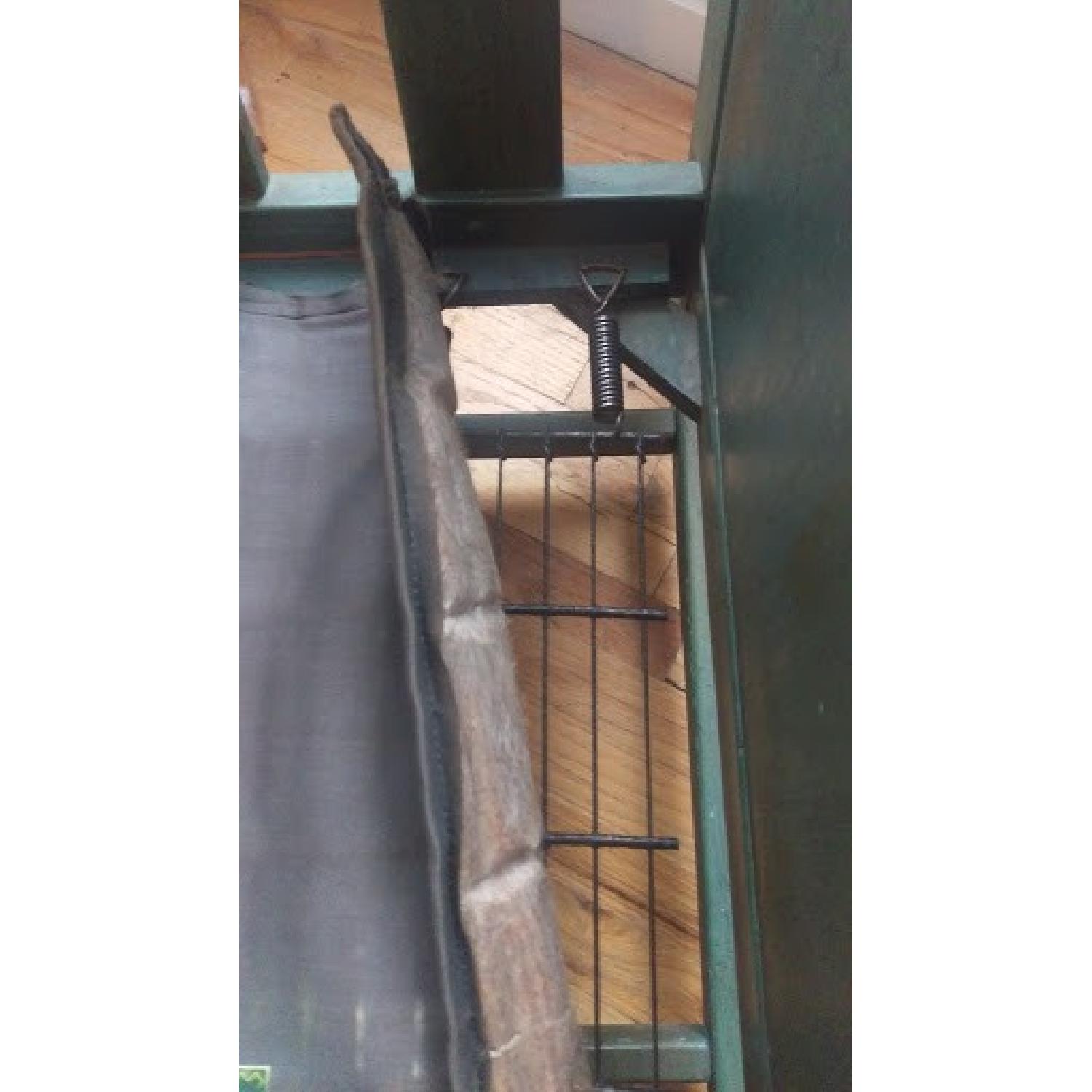 Vintage Ethan Allen Wooden Wingback Armchair - image-3