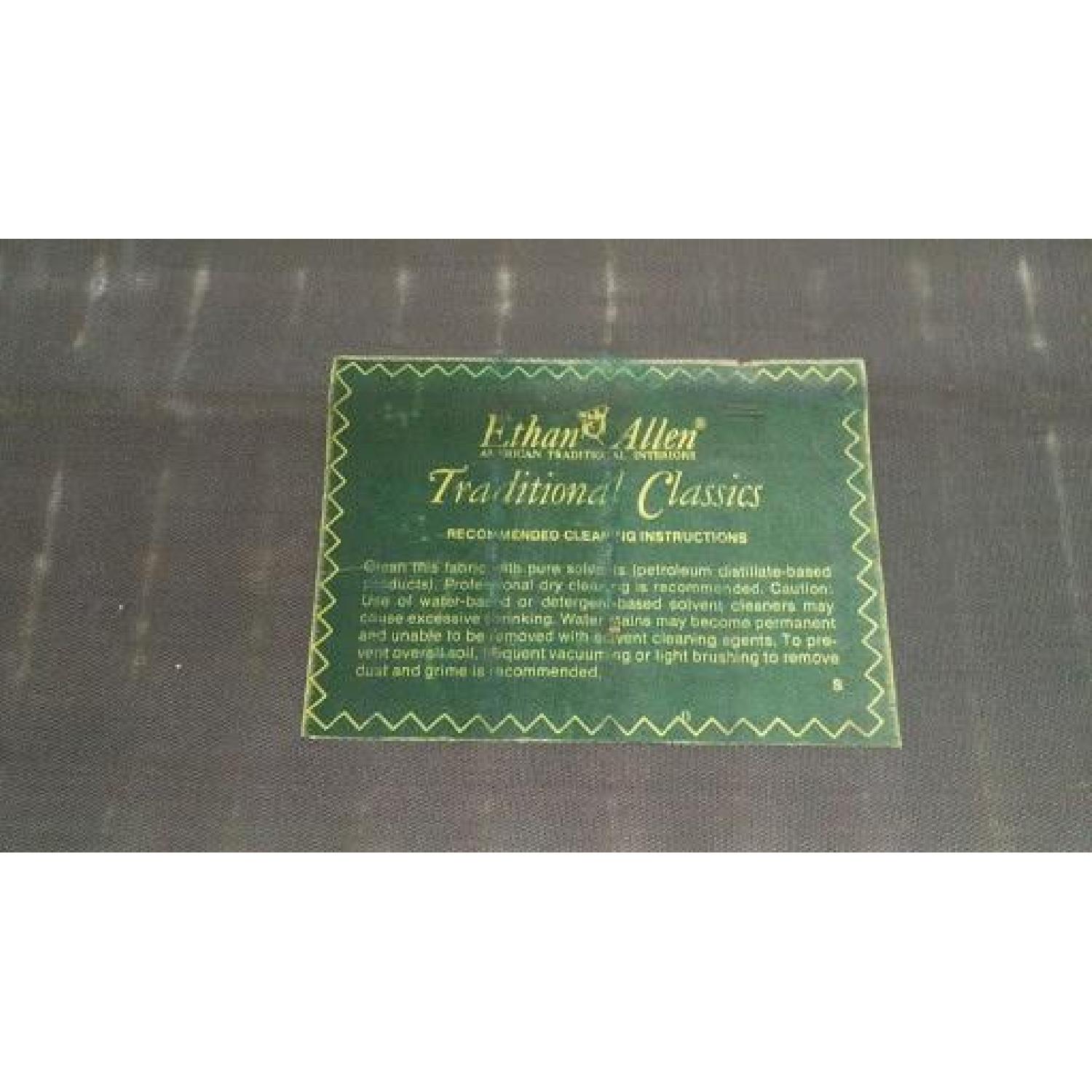 Vintage Ethan Allen Wooden Wingback Armchair - image-5