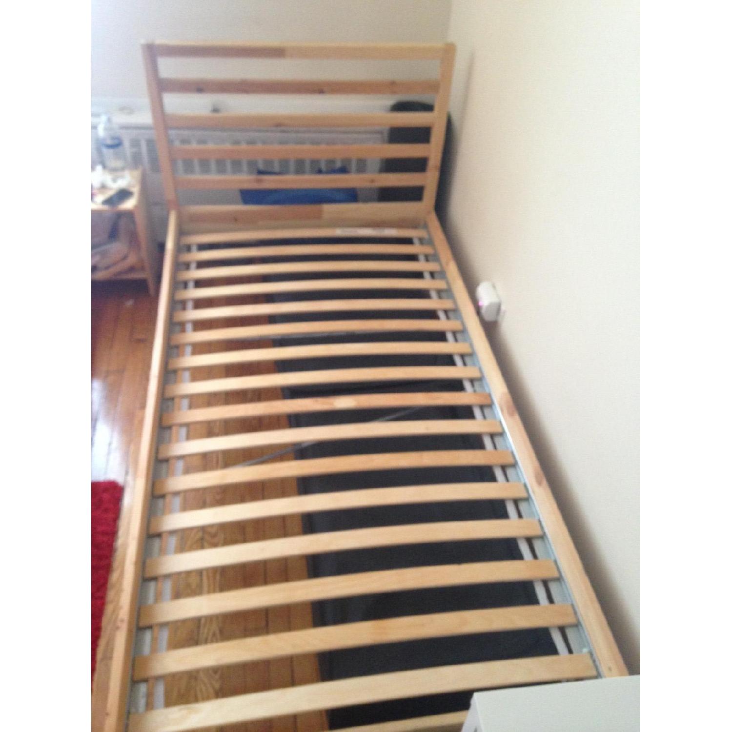 Ikea Tarva Twin Bed Frame w/ Slatted Bed Base - image-4