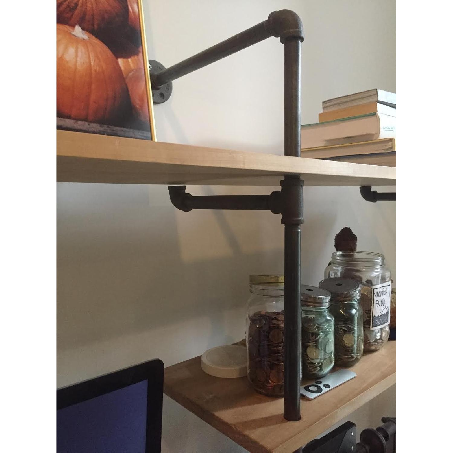 Industrial Steampunk Wall Mounted Bookcase - image-3