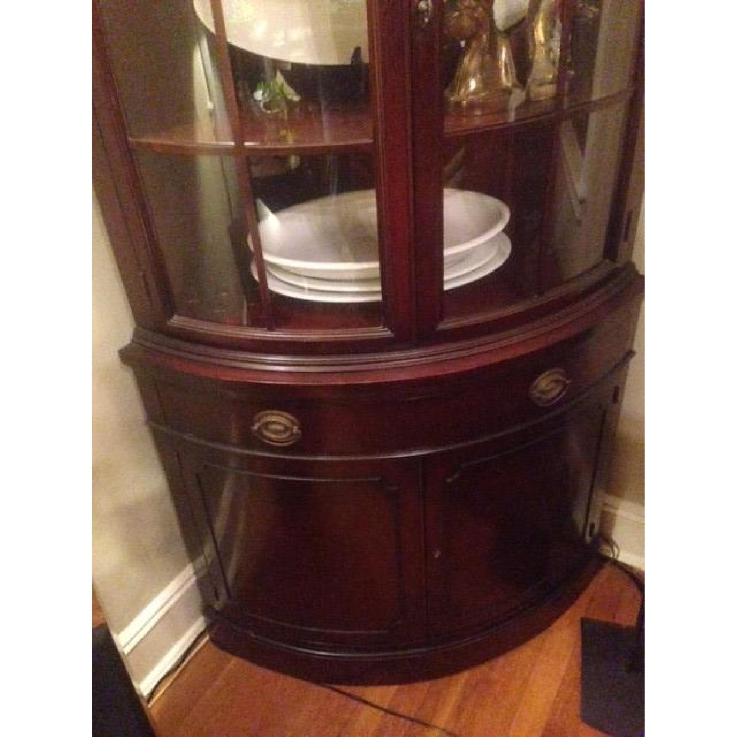 Drexel Mahogany Corner China AptDeco