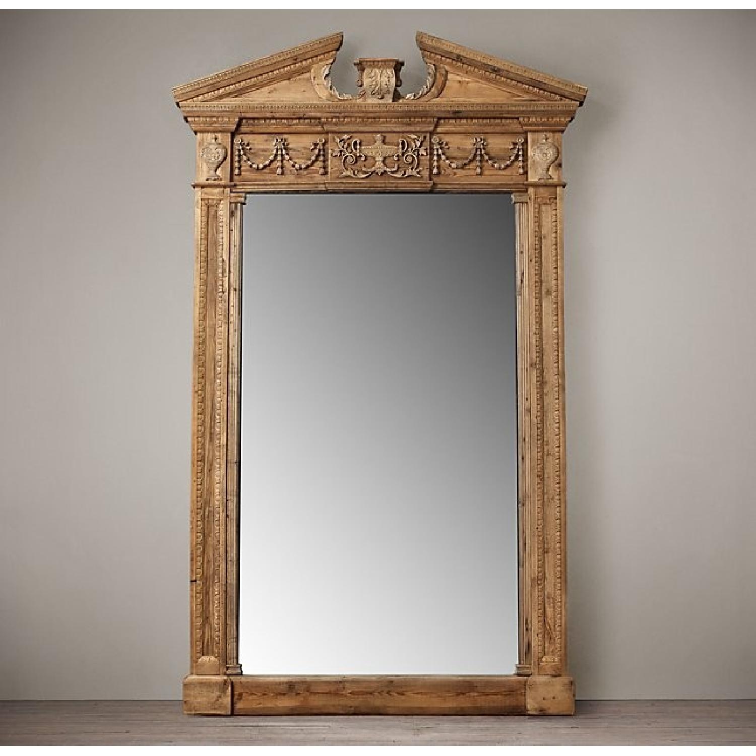 Restoration Hardware Full Size Entablature Mirror - image-1
