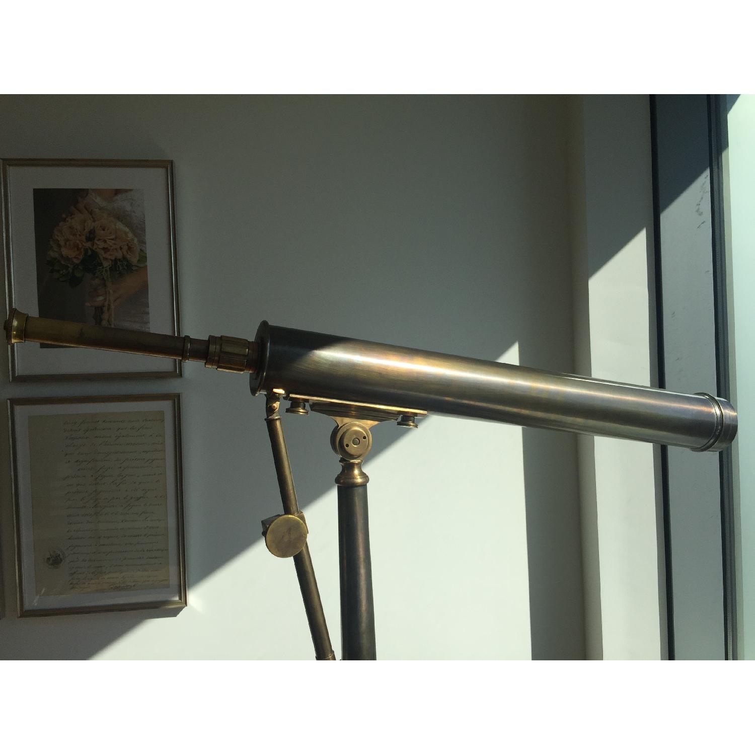 Restoration Hardware 19th Century Parisian Brass Telescope - image-4