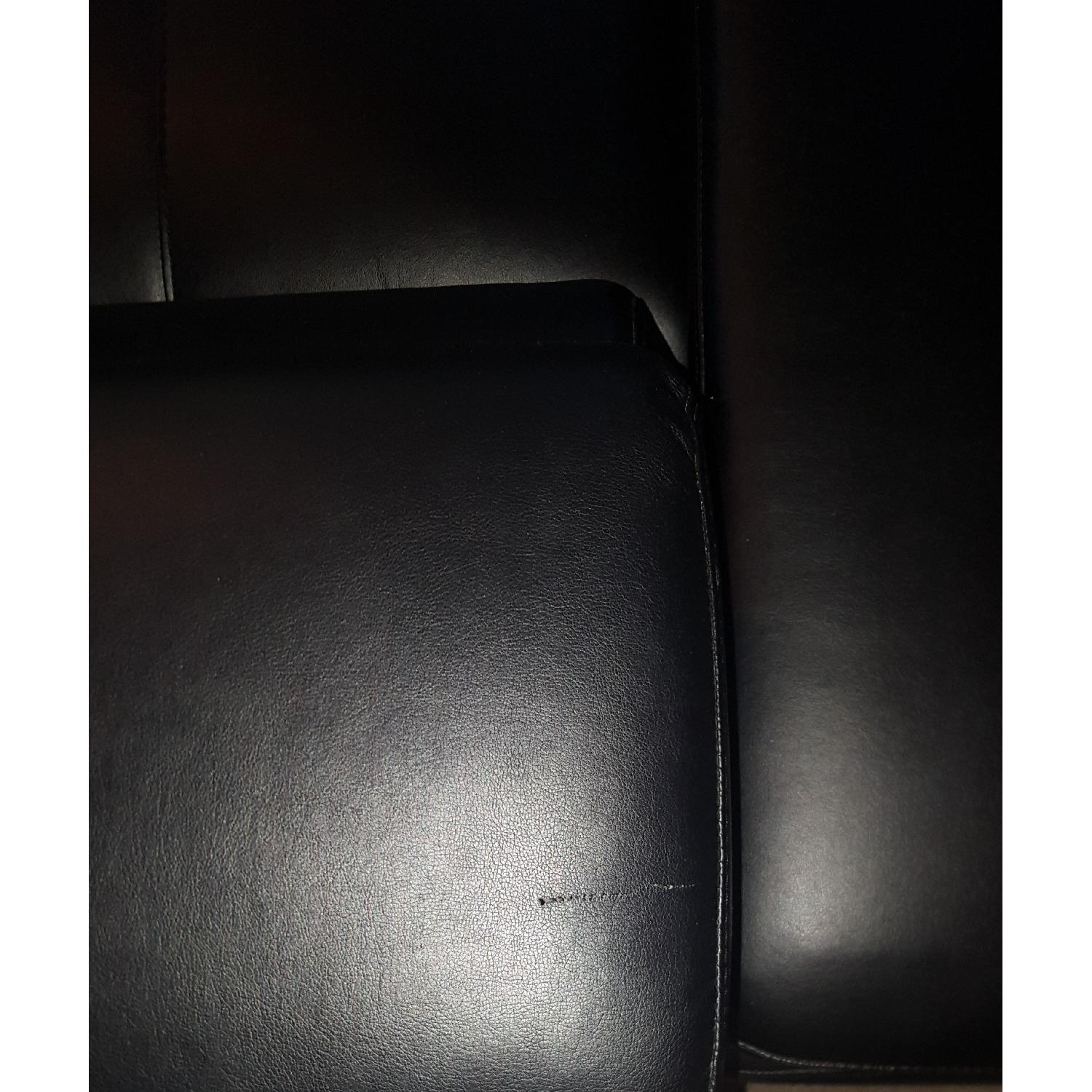 Fine Home Limited Leather Modern Sectional Sofa in Black - image-5